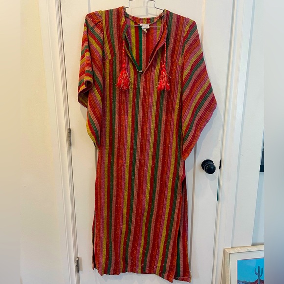 Rikma Dresses & Skirts - Vintage Rikma Colorful Striped Kaftan Dress Israel